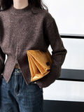 Short Zipper Pullover Sweater - PAINEVIDA