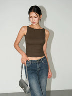 Slim-Fit Sleeveless Tank Top