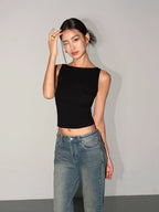 Slim-Fit Sleeveless Tank Top