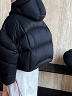 Ultra-fluffy Hooded Puffer down Jacket