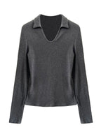 Simple Fit V-neck Basic Shirt