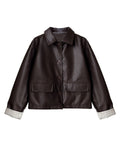Retro PU Leather High-end Motorcycle Jacket