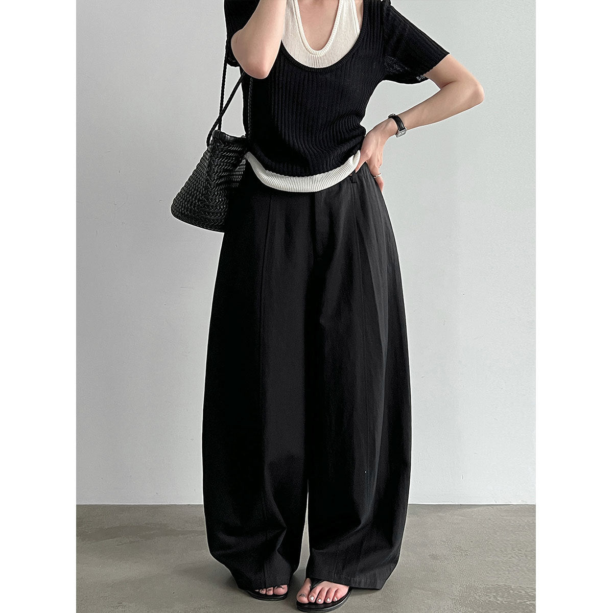 Loose Draping Scimitar Pants