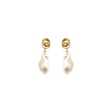 Baroque Vintage Shaped Pearl Earrings - PAINEVIDA