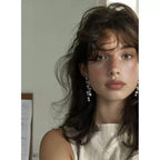 French Vintage Irregular Pearl Earrings