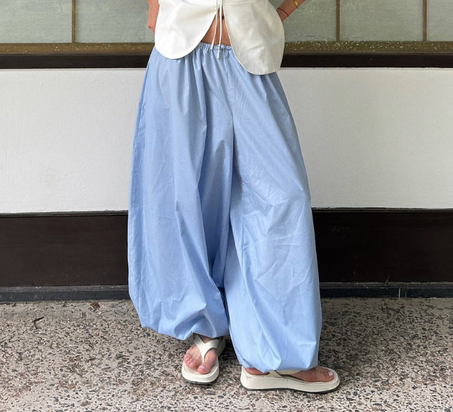 Loose-fitting Pure cotton Lantern Pants