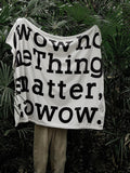 Black and White Letters Casual Coral Flannel Blanket
