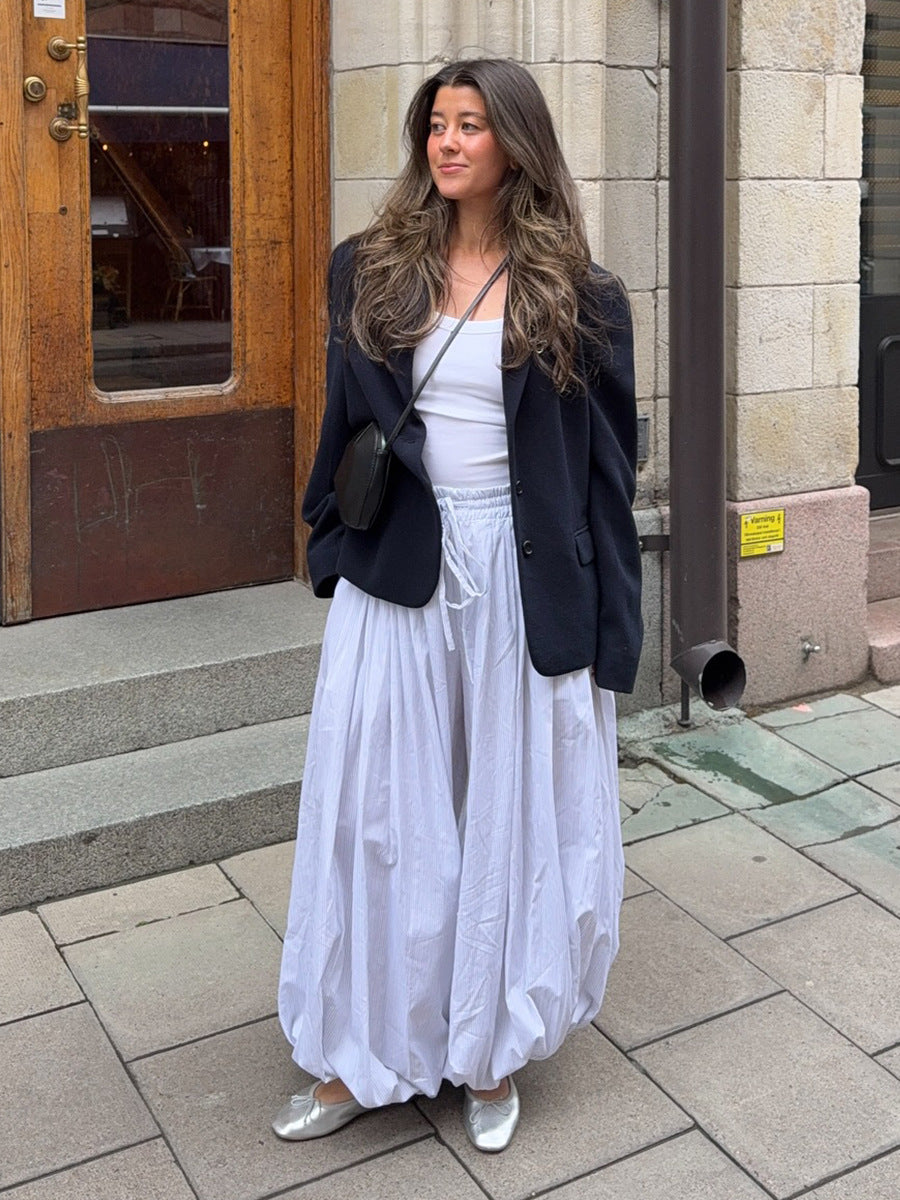 Loose-fitting Pure cotton Lantern Pants