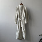 French Vintage Cotton Shirt Dress