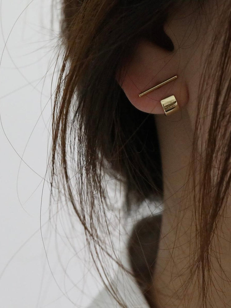 Minimalist Choker Design Simple Earrings by painevida
