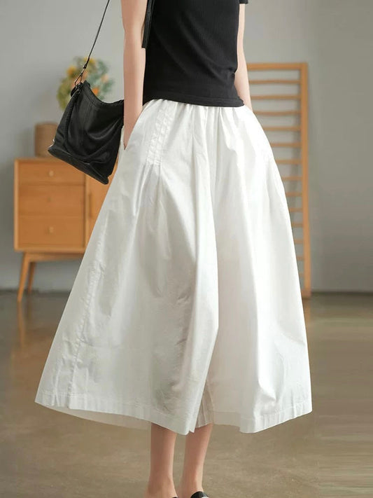 Loose Wide-leg Cotton Pants