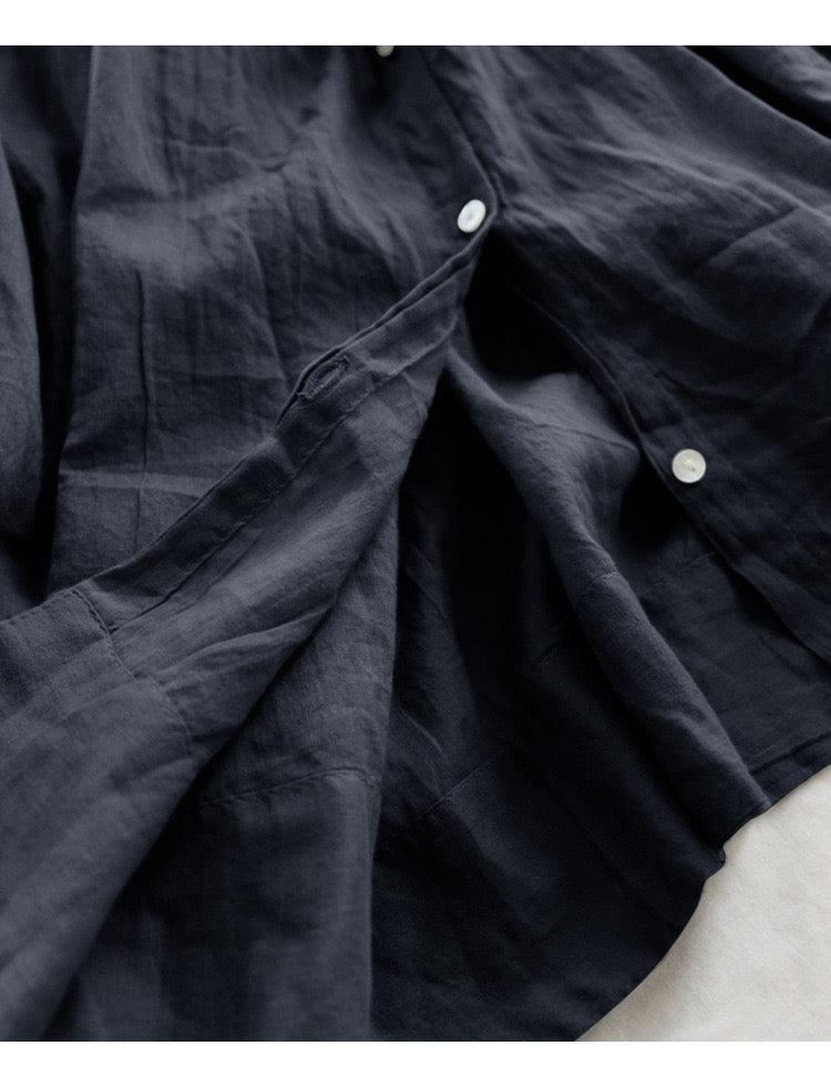 Sleeveless Pleated Pure Cotton A-line Dress - PAINEVIDA