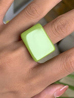 Original Stylish Resin 8 Colors Geometric Ring by painevida