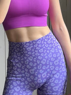 High Elastic Tight Leopard Print Yoga Pants