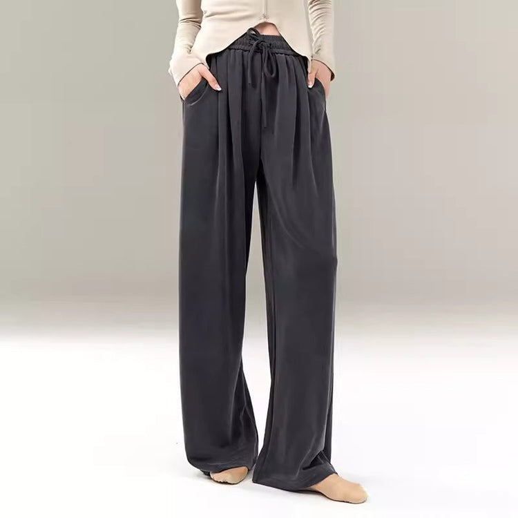 Dance Attire Adult Body Shaping Wide-leg Activewear Pants. by My Store