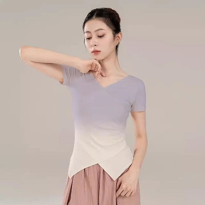 Practice Clothes Summer Short-sleeved Activewear Tops