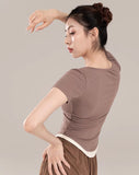 False Two Modern Training Activewear Short Sleeves Shirt