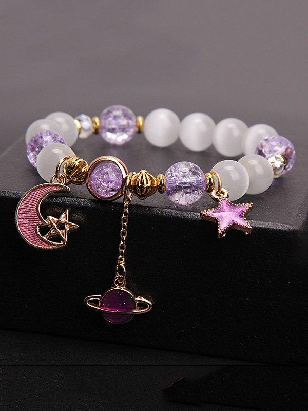 Original Alloy Star&Moon&Planet Beads Bracelet by painevida