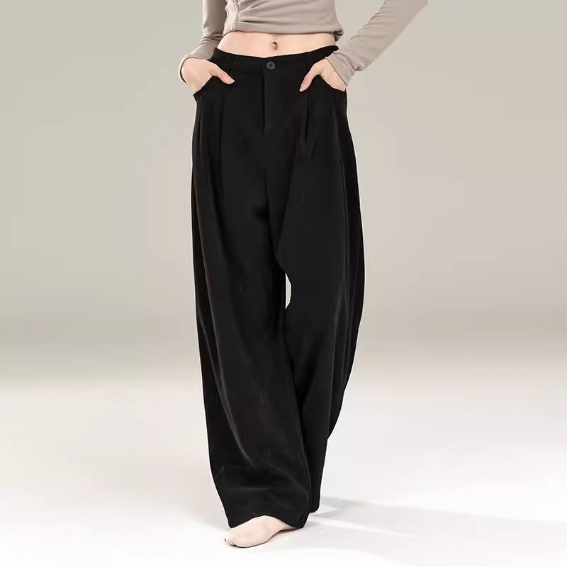 Modern Dance Straight-Leg Dance Pants Wide-leg Sctivewer Pants .