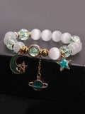 Original Alloy Star&Moon&Planet Beads Bracelet