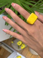 Original Stylish Resin 8 Colors Geometric Ring by painevida