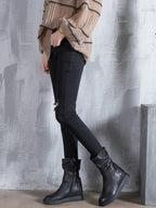 Leisure Fashion Solid Leather Martin Boots