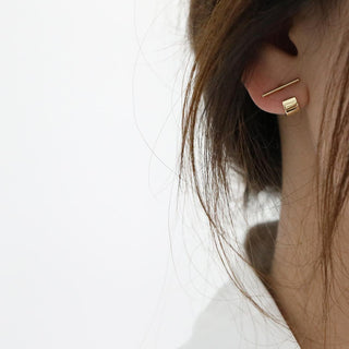 Minimalist Choker Design Simple Earrings by painevida
